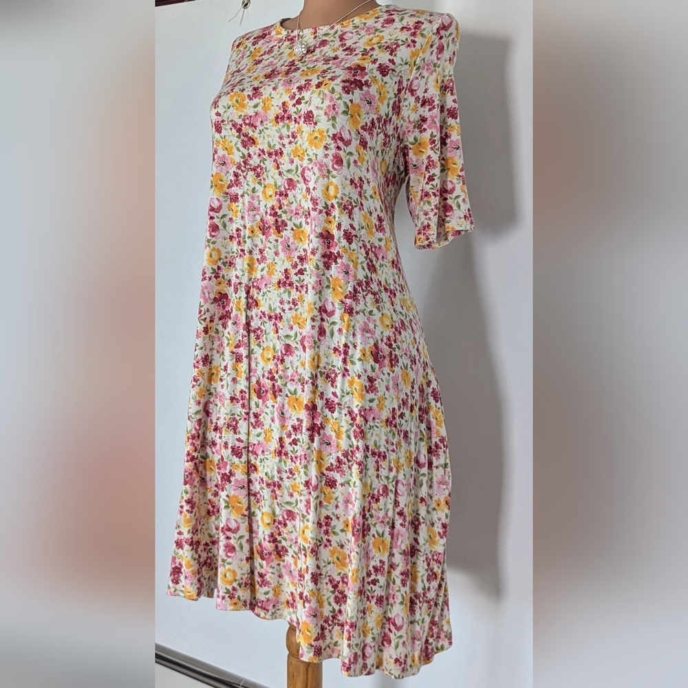Agnes & Dora, Rose Floral, Size L, Cottagecore, women's Dress with pockets!!